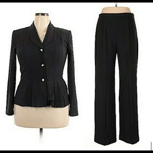 Danny & Nicole Pants Suit Single Breasted Charcoal